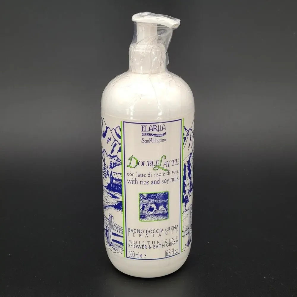 Elariia Double Latte Moisturizing Shower & Bath Cream 16.8 oz Sensitive Skin